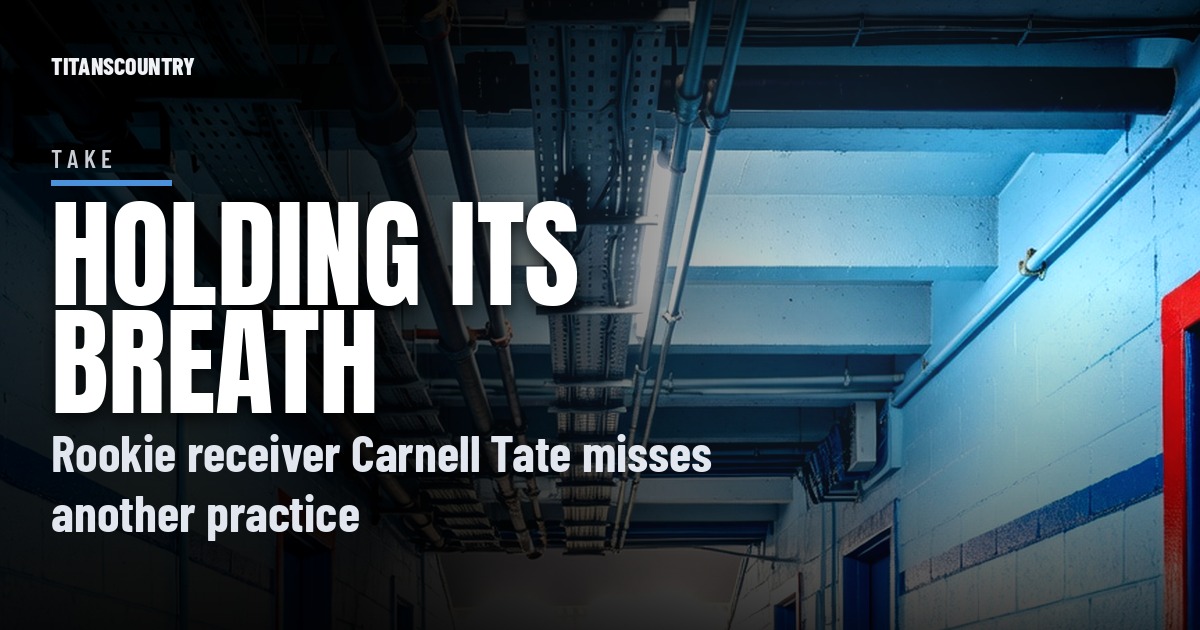 Carnell Tate Misses Another Practice, and the Titans Offense Is Holding Its Breath