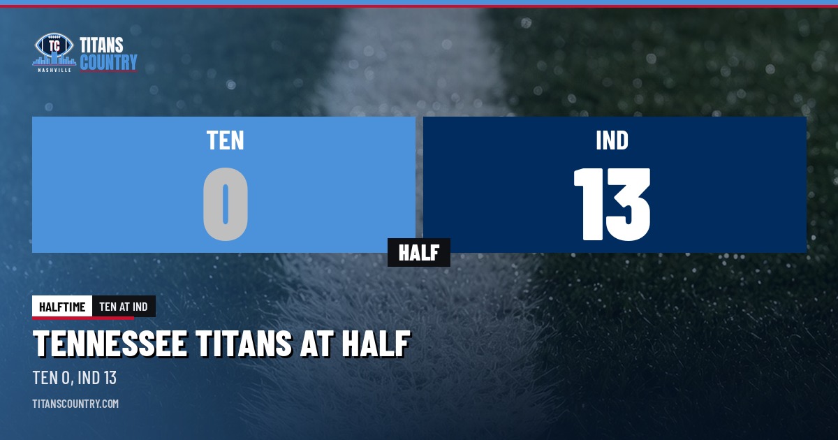Tennessee Titans at halftime: TEN 0, IND 13