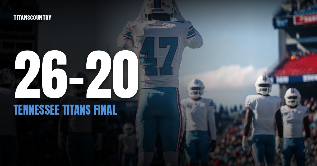 Tennessee Titans final: TEN 26, IND 20
