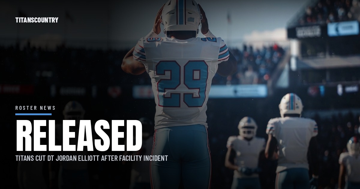 Titans Cut DT Jordan Elliott Over a Facility Incident, Days Before the Browns Come to Nashville